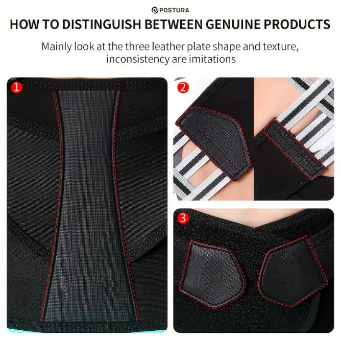 Postura Spine Support Corrector for Men and Women, Shoulder Straightener, Adjustable Full Back Support, Upper and Lower Back Pain Relief