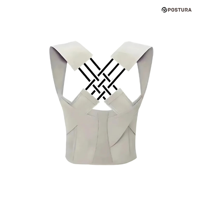Postura Spine Support Corrector for Men and Women, Shoulder Straightener, Adjustable Full Back Support, Upper and Lower Back Pain Relief